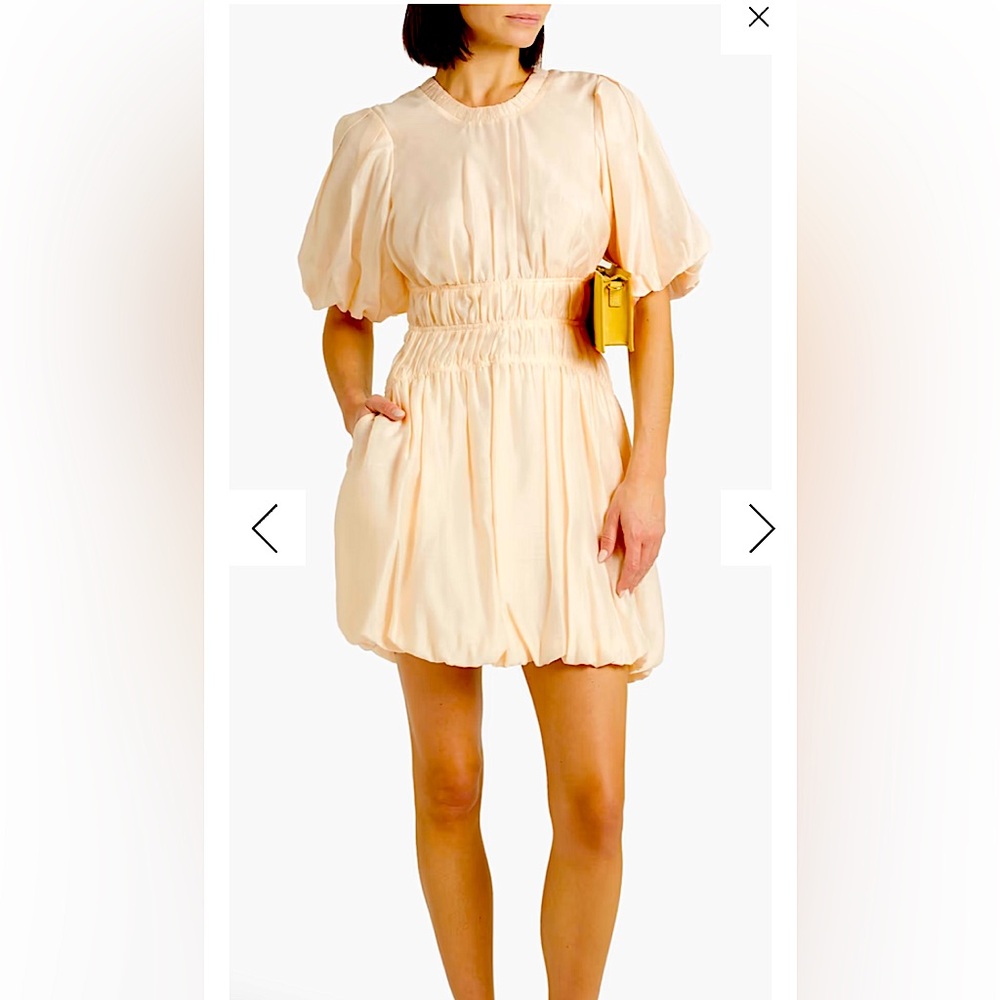 Jonathan Simkhai woven cream bubble dress - NWT, size 6